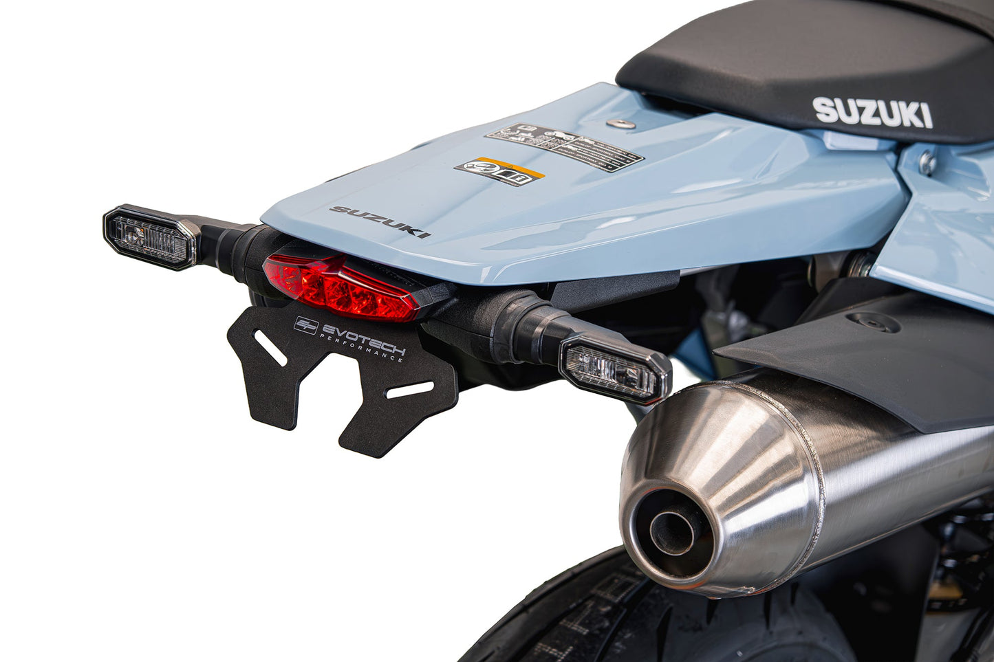 Kentekenplaathouder (Rood Achterlicht) Evotech - Suzuki DR-Z4S (2025+)