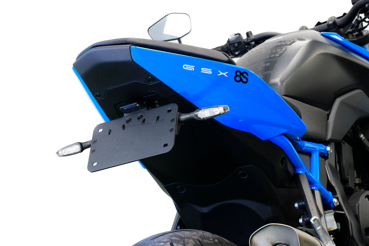 Verstelbare kentekenplaathouder incl. knipperlichten Evotech - Suzuki GSX-8S (2023+)