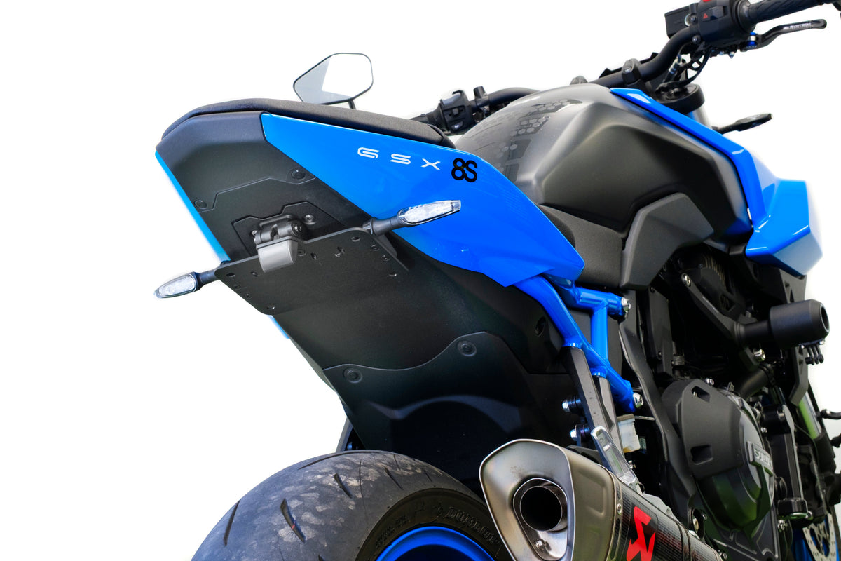Verstelbare kentekenplaathouder incl. knipperlichten Evotech - Suzuki GSX-8S (2023+)