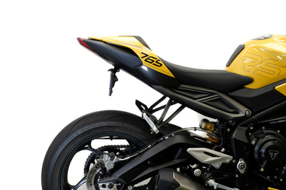 Verstelbare kentekenplaathouder incl. V1 knipperlichten Evotech - Triumph Street Triple R (2013 - 2016)