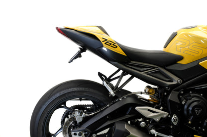 Verstelbare kentekenplaathouder incl. V1 knipperlichten Evotech - Triumph Daytona 675 (2013 - 2017)