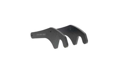 Evotech Carbon Fibre Paddock Stand Plates - Yamaha YZF-R6 (2017+)