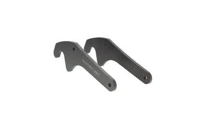 Evotech Carbon Fibre Paddock Stand Plates - Yamaha YZF-R7 (2022-2025)