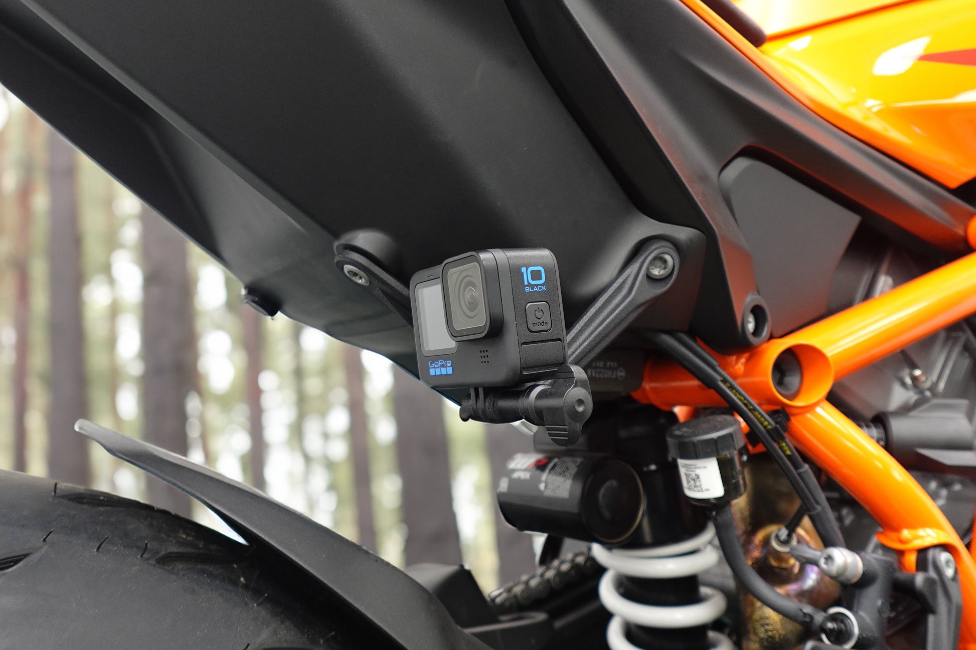 Evotech Footpeg Action Camera Montagesteun (achteruit gericht) - KTM 1390 Super Duke R (2024+) (Right-hand Side)