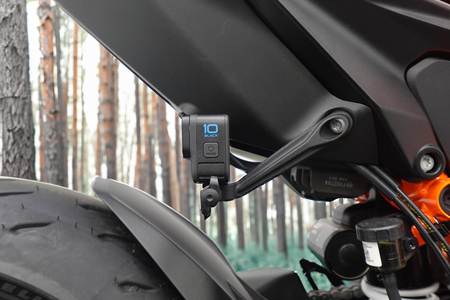 Evotech Footpeg Action Camera Montagesteun (achteruit gericht) - KTM 1390 Super Duke R Evo (2024+) (Right-hand Side)