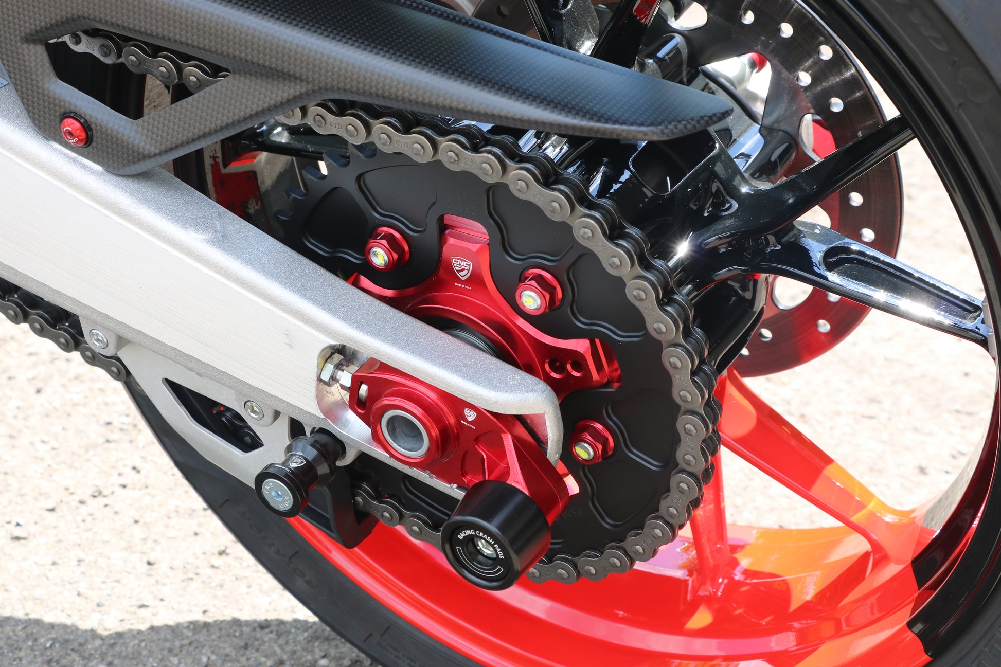 Racing Kettingspanners met valblokken Ducati Panigale V2S (2025+)