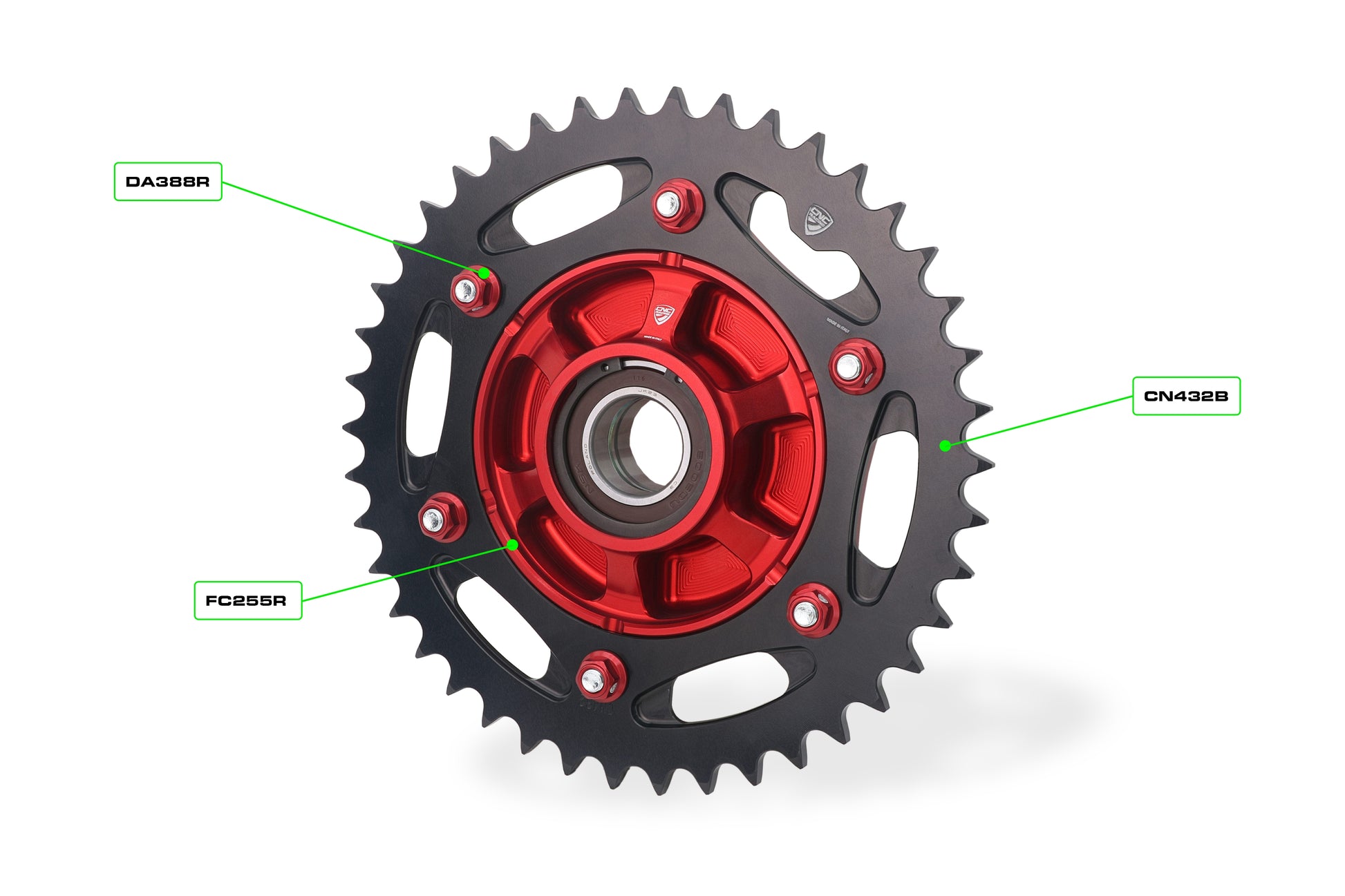 Achtertandwiel 42-tands aluminium CNC Racing Ducati Panigale V2S (2025+)