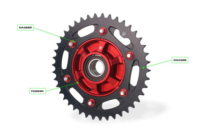 Achtertandwiel 42-tands aluminium CNC Racing Ducati Streetfighter V2S (2025+)
