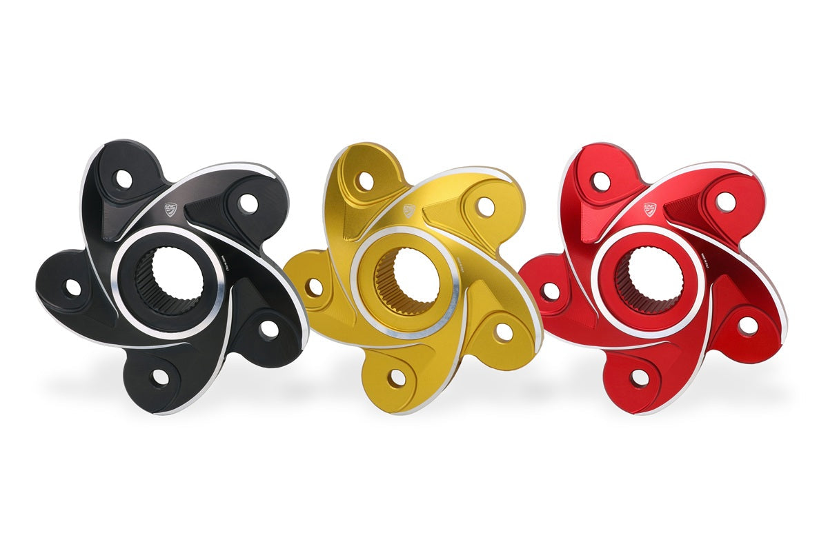 Achtertandwieldrager Bicolore - Ducati Monster 1100 S (2009-2015) beschikbare kleuren zwart-zilver, rood-zilver en goud-zilver