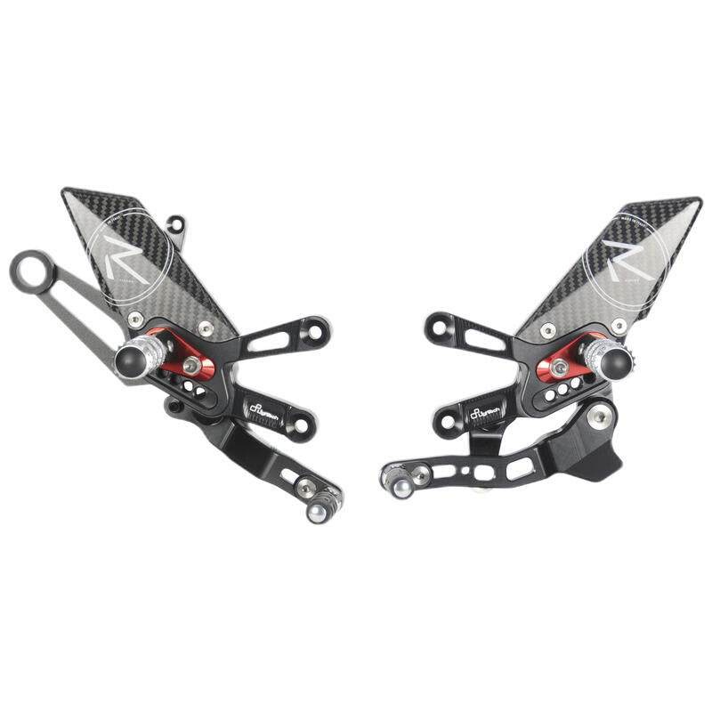 Interrupteur de frein réglable Set R (édition spéciale) avec repliage de bas de pied et vice versa Switch Pattern (GP Shifting) Aprilia Tuono V4 2018-2020