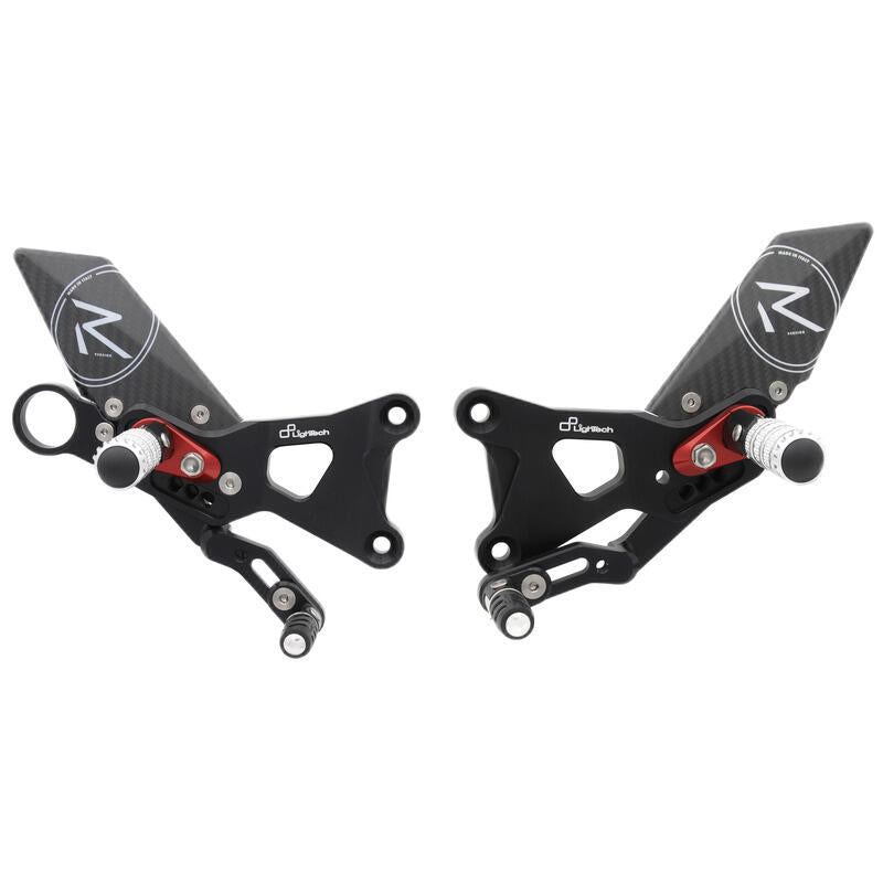 Ensemble de liens de frein réglable R (édition spéciale) avec repliage des reposeurs et protecteurs de talons de carbone BMW HP4 2013-2018