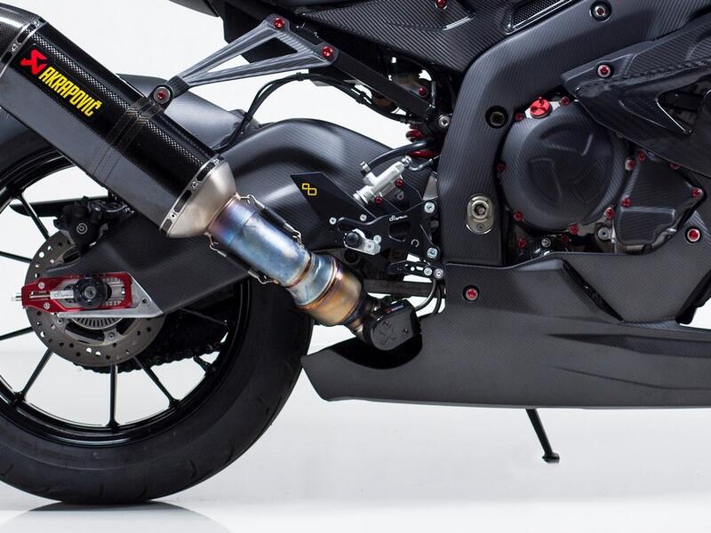 Ensemble d'interrupteurs de frein réglable avec des repousses de bas de pied et un modèle d'interrupteur standard BMW HP4 2013-2018