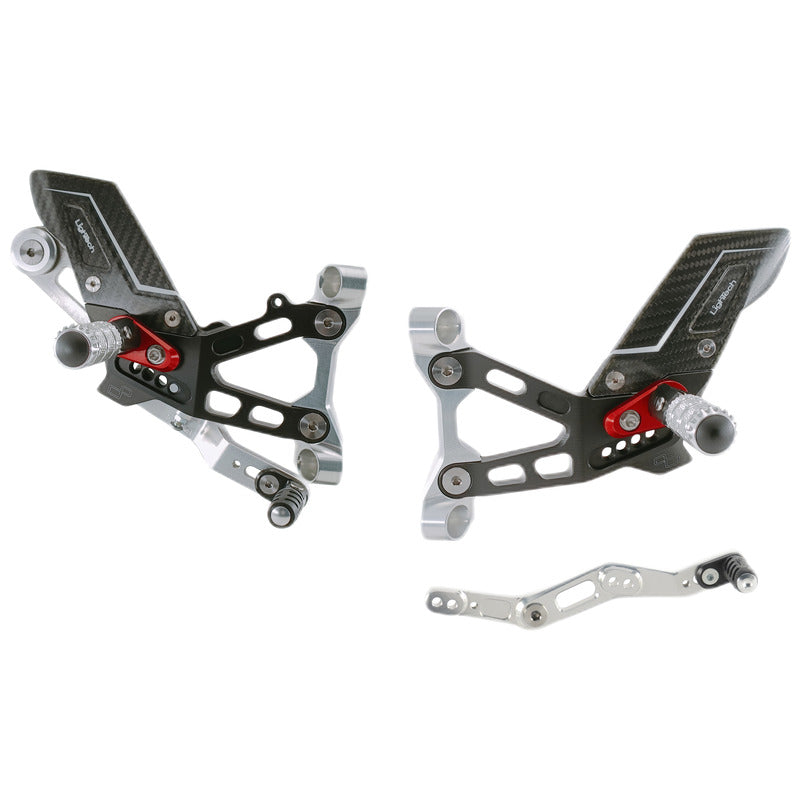 Ensemble de liaisons de frein réglable R (édition spéciale) avec des reproches pliants et des protecteurs de talons de carbone BMW S1000RR (2019-2024)