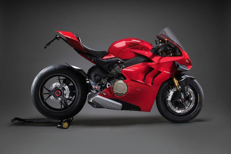 Ensemble de liaisons de frein réglable R (édition spéciale) avec repliage de bas de pied et protecteurs de talons de carbone Ducati Panigale V4 Special (2018-2020)