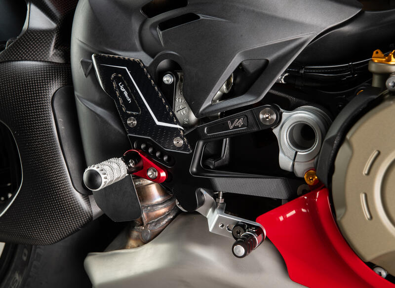 Verstelbare remschakelset R (Special Edition) met opklapbare voetsteunen Ducati Panigale V4 Tricolore (2025+)