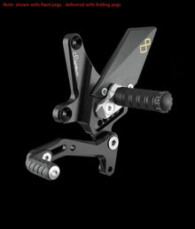Ensemble de liaisons de frein réglable avec reproduction de bas de page Kawasaki Z900 Performance 2021-2024