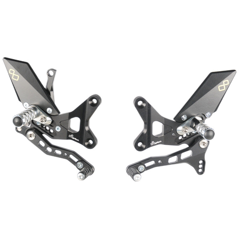 Ensemble de liaisons de frein réglable avec des repousses de bas de page fixe Kawasaki ZX-10R 2011-2015