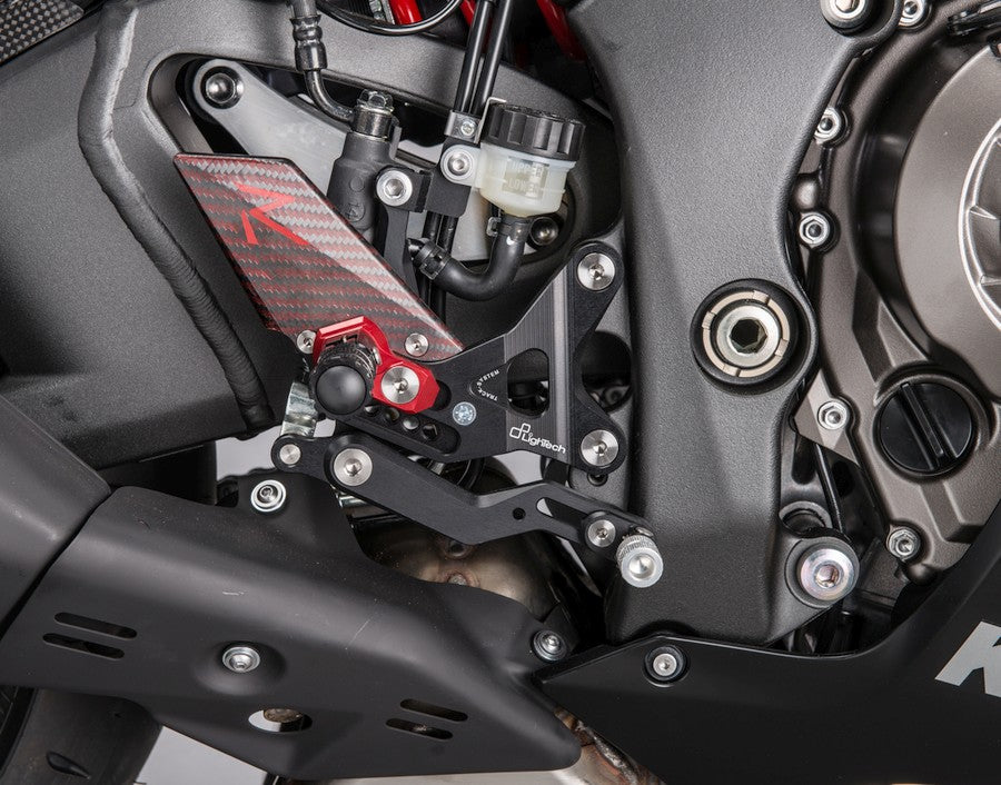 Ensemble de liaisons de frein réglable avec des repousses de bas de page fixe Kawasaki ZX-10R 2011-2015
