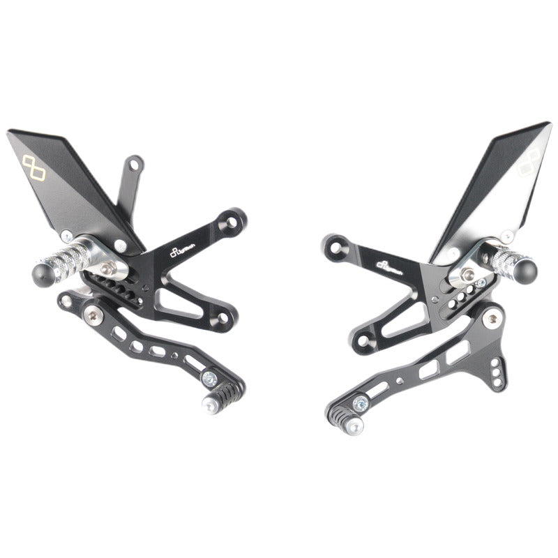 Ensemble de liaisons de frein réglable avec des repousses de bas de page fixe Kawasaki ZX-10R 2016-2020
