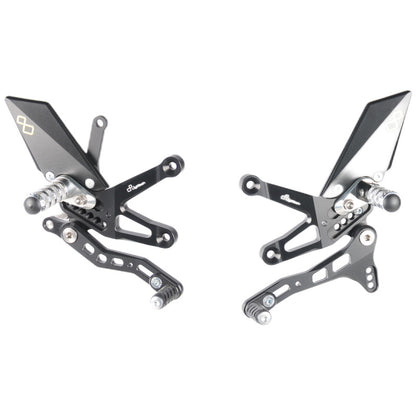 Ensemble de liaisons de frein réglable avec des repousses de bas de page fixe Kawasaki ZX-10R 2016-2020