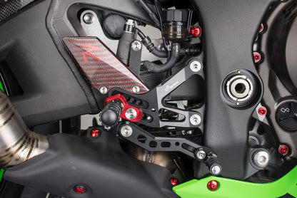 Ensemble de liaisons de frein réglable avec des repousses de bas de page fixe Kawasaki ZX-10R 2016-2020