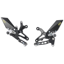 Ensemble d'interrupteur de frein réglable avec repose-pieds pliants et motif de commutateur vice versa (décalage GP) Kawasaki ZX636 2005-2021