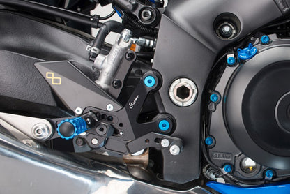 Ensemble d'interrupteurs de frein réglable avec repose-pieds pliants Suzuki GSX-S 1000 2015+