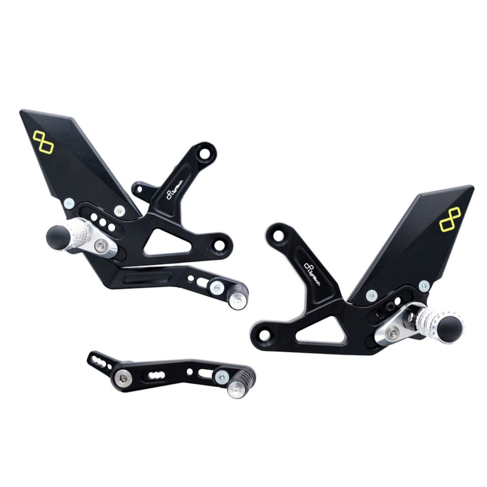 Interrupteur de frein réglable Ensemble avec repose-pieds pliant Triumph Speed ​​Triple 1200 RR 2022+