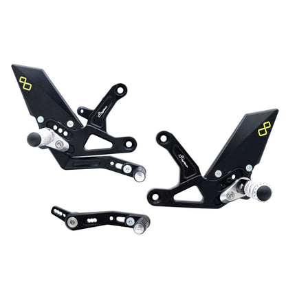 Interrupteur de frein réglable Ensemble avec repose-pieds pliant Triumph Speed ​​Triple 1200 RR 2022+