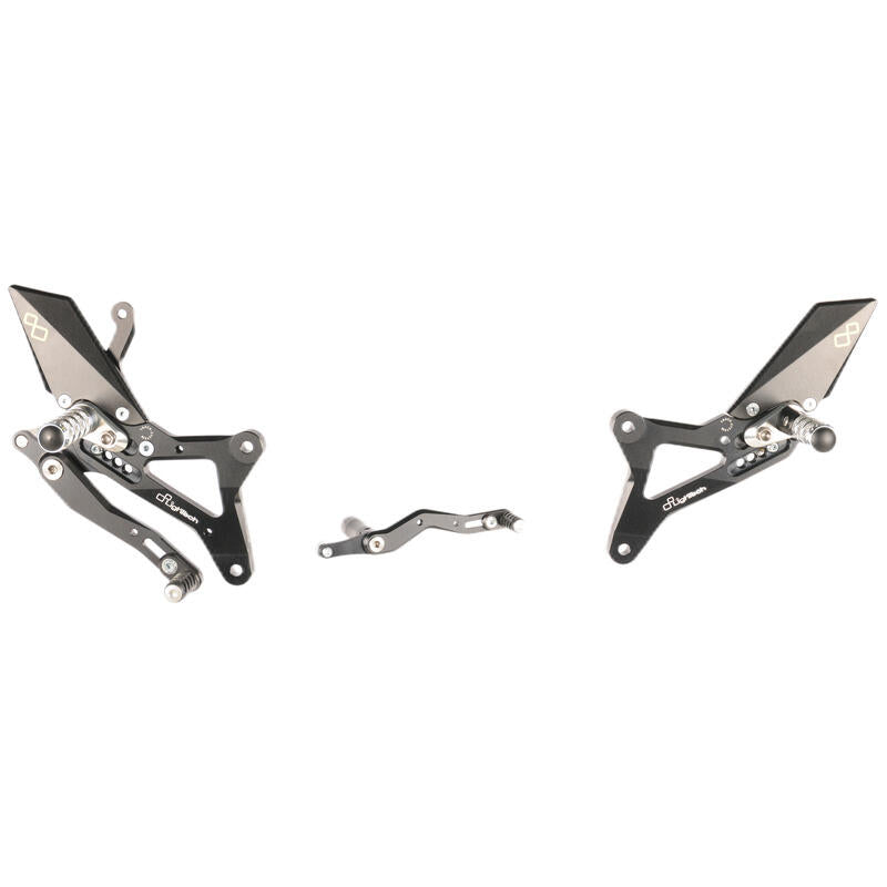 Ensemble de liens de frein réglable avec les repousses de bas de page fixes Yamaha R1 (2009-2014)