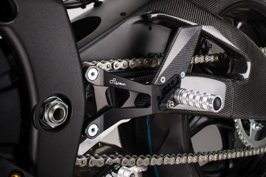 Ensemble de liaisons de frein réglable avec des repousses de bas de page fixes Yamaha R6 2008-2016