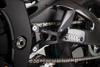 Ensemble de liaisons de frein réglable avec des repousses de bas de page fixes Yamaha R6 2008-2016