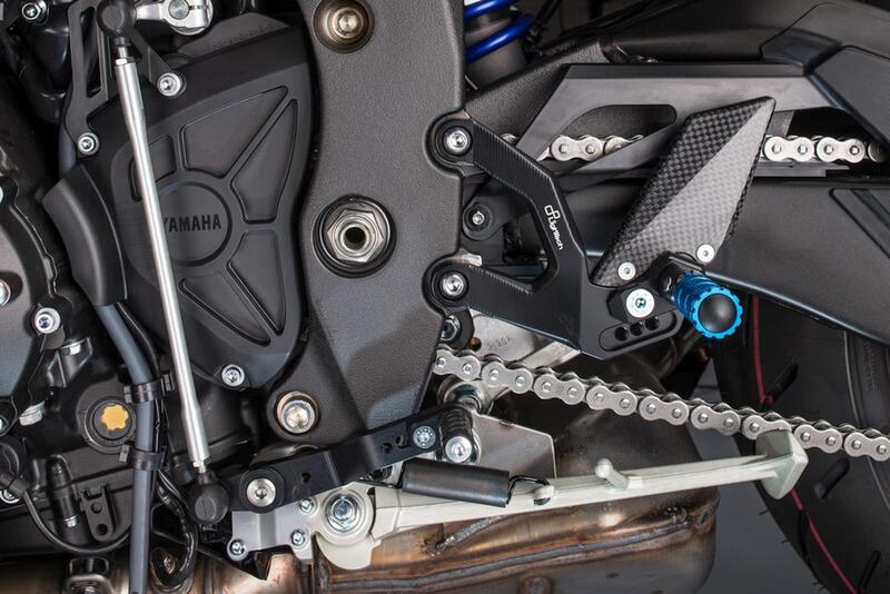 Ensemble de liens de frein réglable avec des repousses de bas de page fixes Yamaha MT-10 2016-2021
