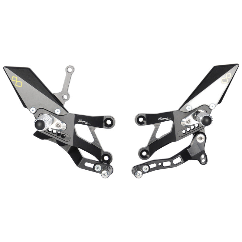 Ensemble d'interrupteurs de frein réglable avec repose-pieds pliants et modèle d'interrupteur standard Yamaha R3 2015+