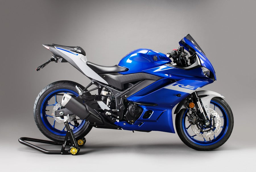 Ensemble d'interrupteurs de frein réglable avec repose-pieds pliants et modèle d'interrupteur standard Yamaha R3 2015+