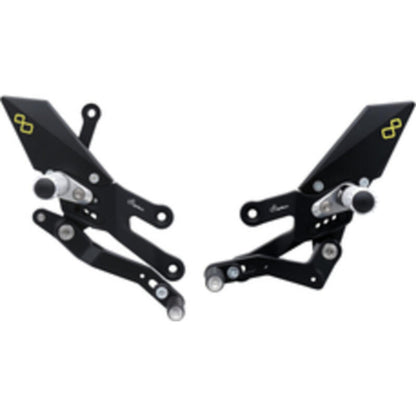 Ensemble de liens de frein réglable avec des repousses de bas de page pliantes Yamaha R7 2022+