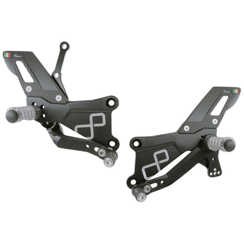 Ensemble de liens de frein réglable avec des repousses de pied fixe (utilisation de la piste) Yamaha R3 2015+