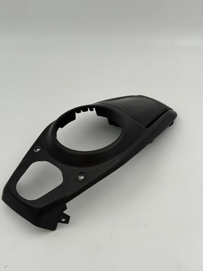 VERKOCHT_Carbon Tankcover met Telefoonvakje – Ducati Multistrada V4 (2021–2024) – (gebruikt)