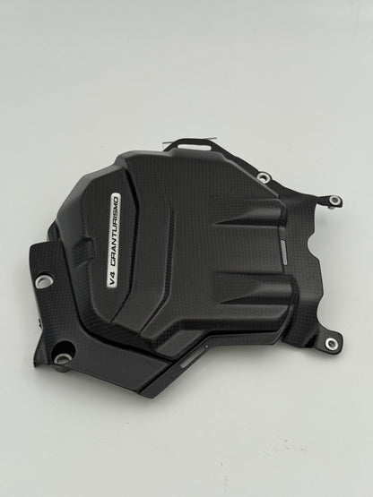 VERKOCHT_Carbon Cilinderkop Cover – Ducati Multistrada V4 (2021–2025+) – (gebruikt)