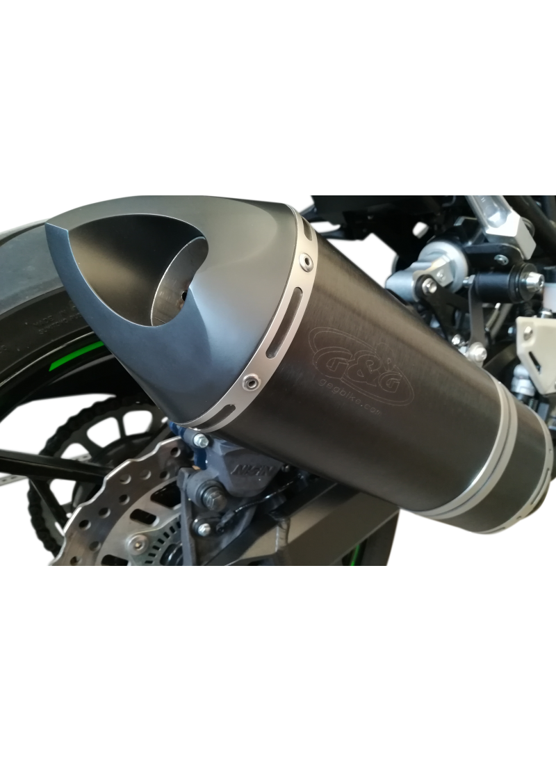 G&G Big Oval slip-on exhaust Kawasaki Z900 2017+
