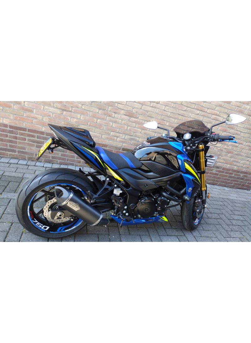 G&G Big Oval slip-on exhaust GSX-S750 2015+