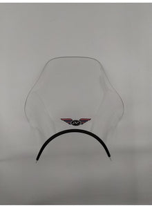 Universal Scooter Windshield transparant/black Ermax