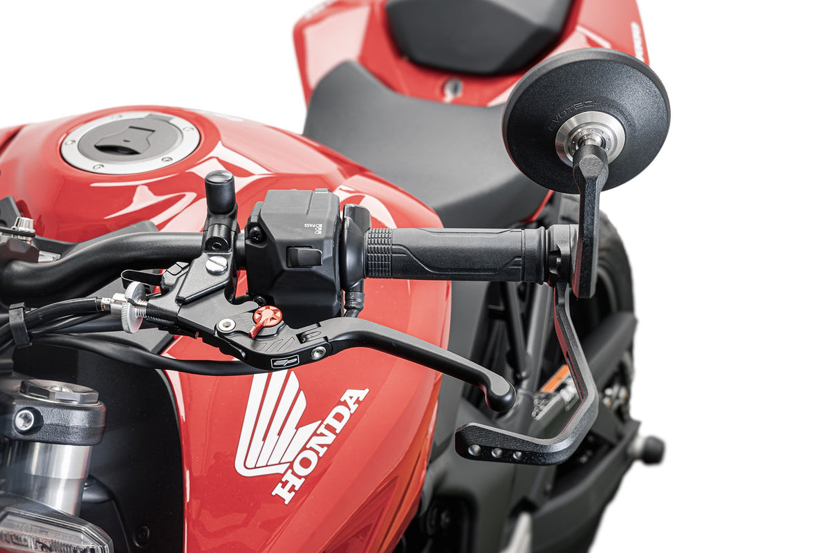 Evotech Bar End Spiegels incl. remhendel en koppelingshendel beschermers - Honda CB1000 Hornet SP (2025+)