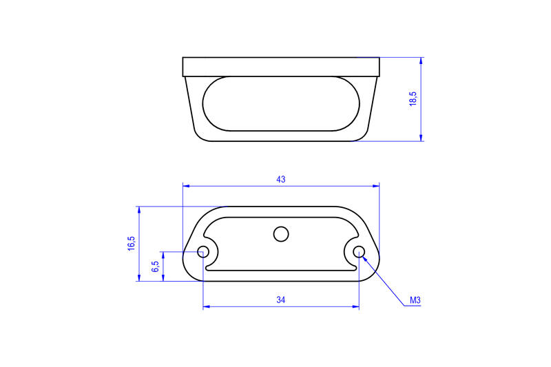 Plaque d'immatriculation Light Mini