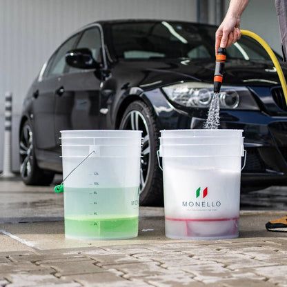Monello Secchio Detailing Bucket 20L – Wash, Rinse & Wheels (met grit guard)
