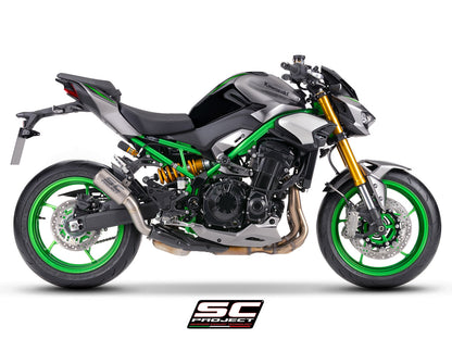 CR-T titanium uitlaatdemper (EURO5+) met carbon hitteschild Kawasaki Z900 (2025+)