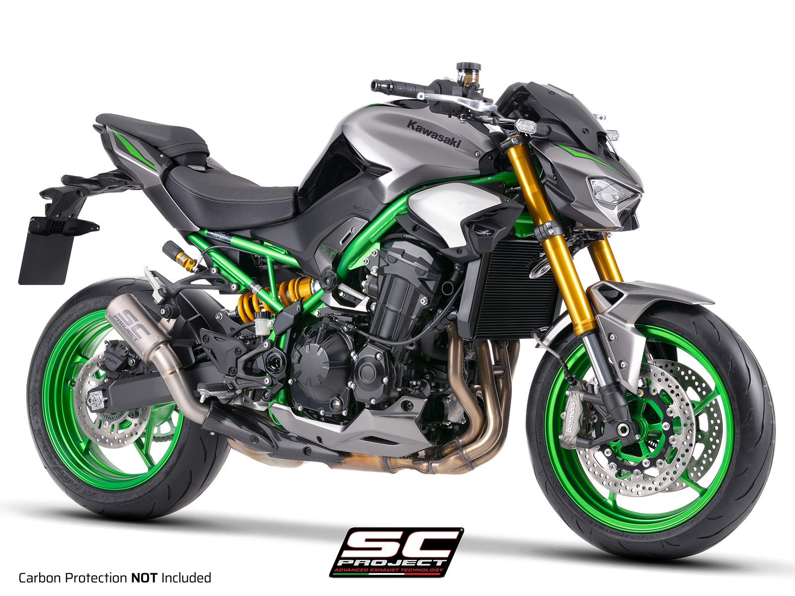 CR-T titanium uitlaatdemper (EURO5+) Kawasaki Z900 (2025+)