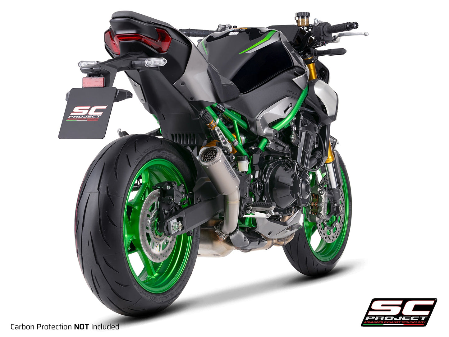 CR-T titanium uitlaatdemper (EURO5+) Kawasaki Z900 (2025+)