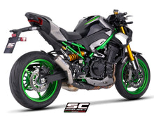 CR-T titanium uitlaatdemper (EURO5+) met carbon heelguard en carbon hitteschild Kawasaki Z900 (2025+)