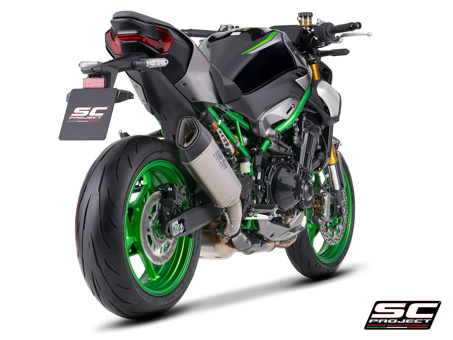 SC1-R titanium uitlaatdemper (EURO5+) Kawasaki Z900 (2025+)